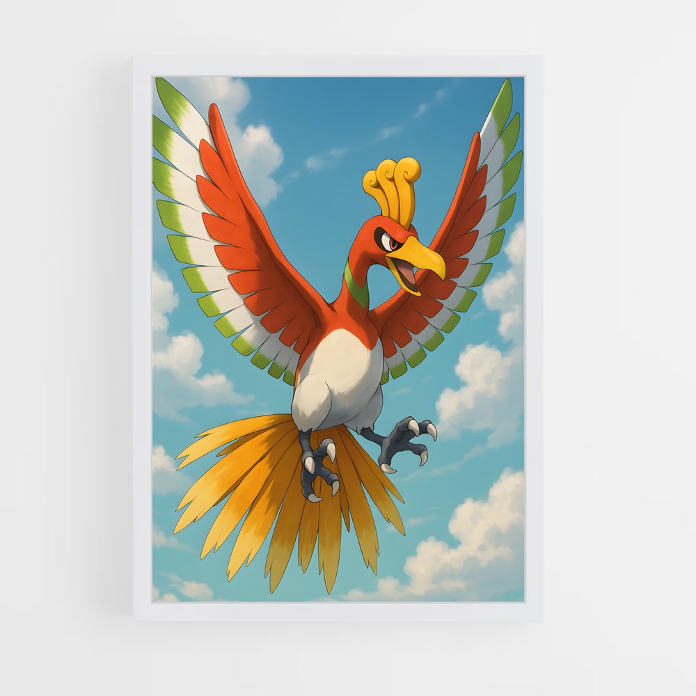 Poster L'Oiseau Émeraude – affiche Pokemon (vue 3)